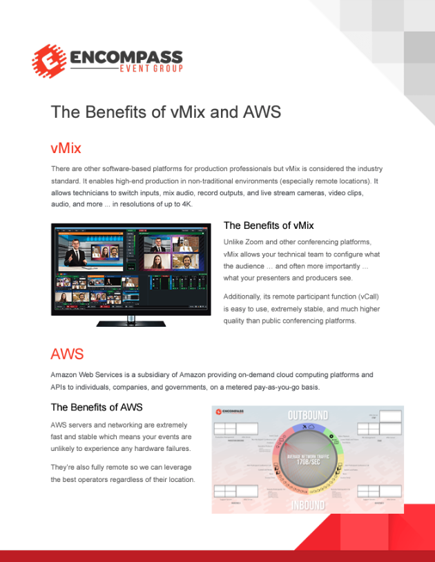 The benefits of AWS and vMix