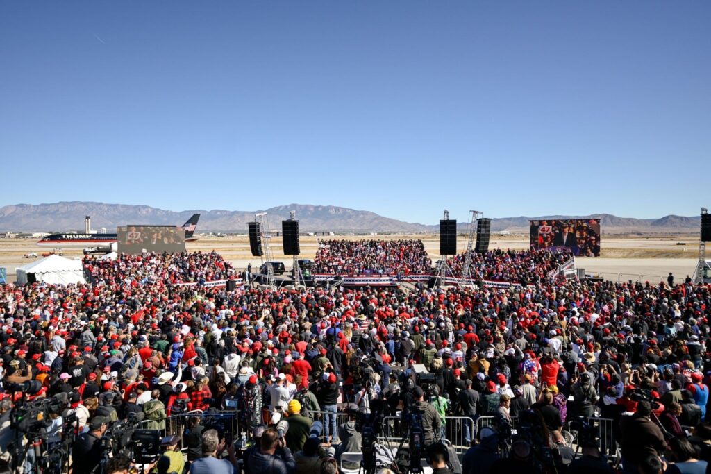 Large-scale live event production with staging, LED screens, crowd, and AV systems demonstrating a trusted Technical Partner for Event Agencies.