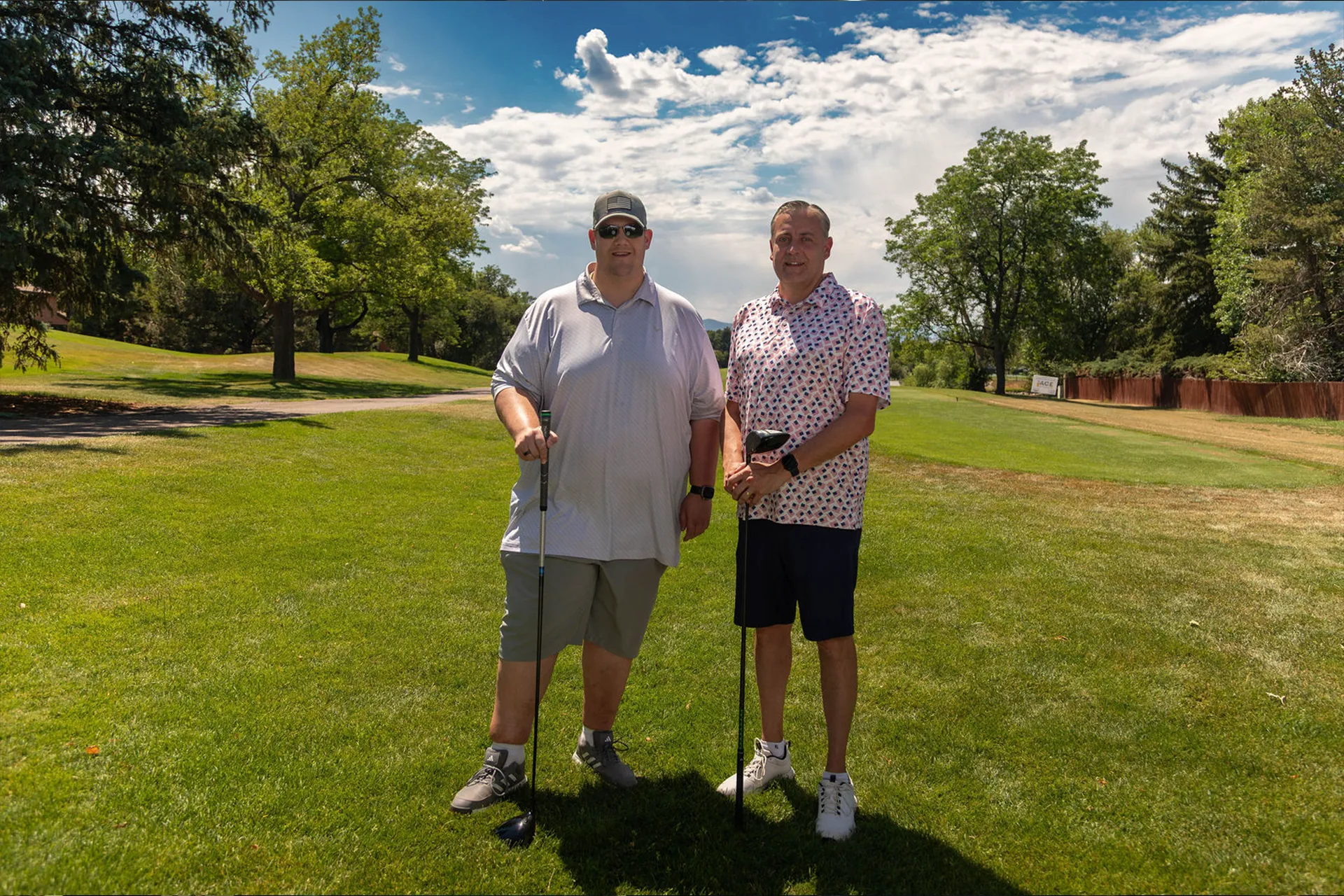 Leadership Program of the Rockies golf tournament participants on the course