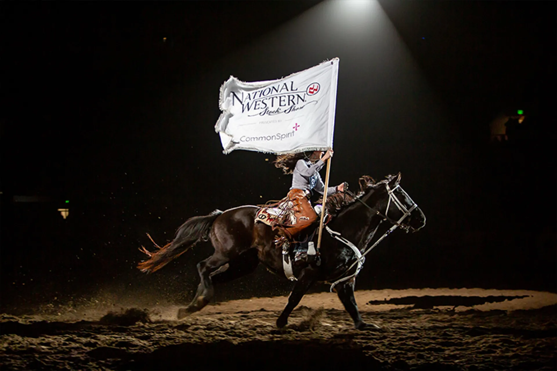 National Western Stock Show and Rodeo flag bearer performance produced by Encompass